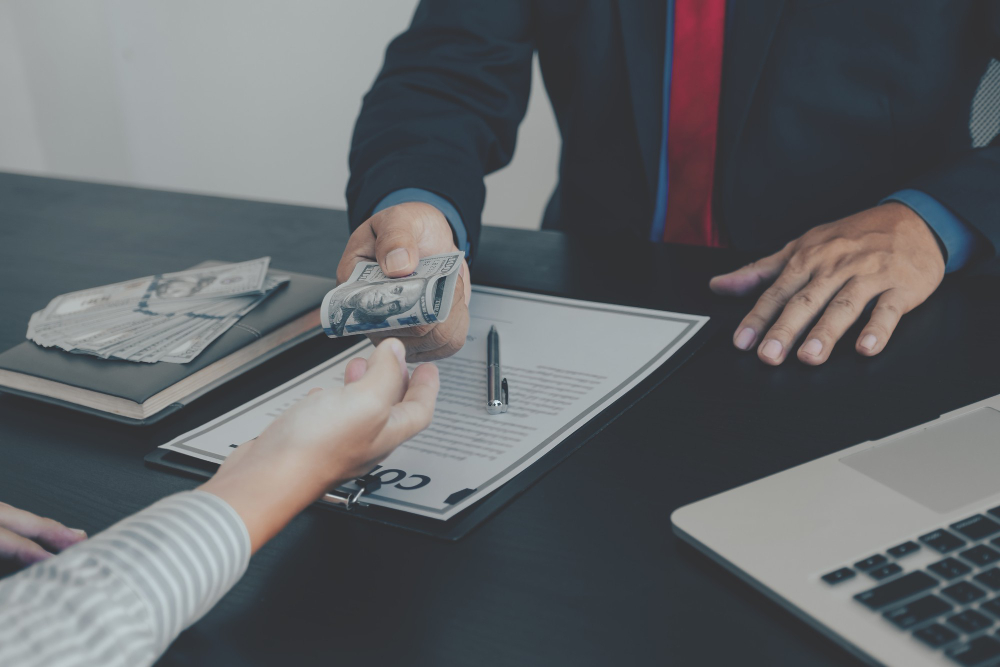 Office Desk and Monitor Setup